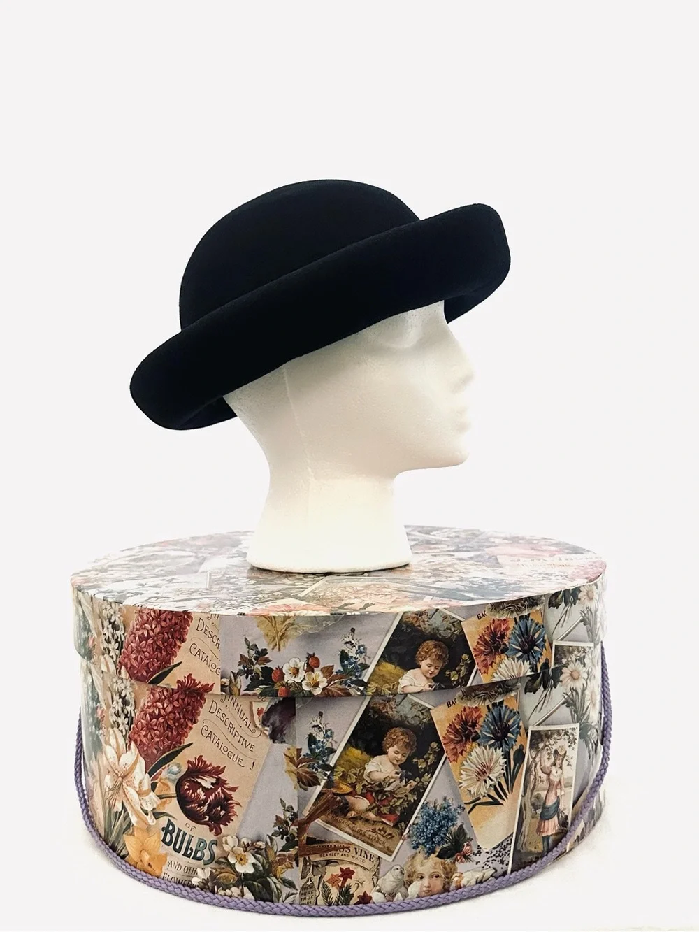 J. Crew Wool Bowler & Hat Box